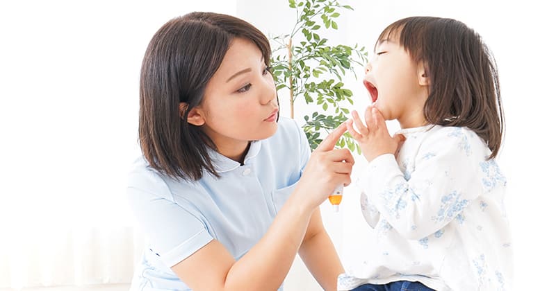 子どものころからむし歯になりにくい環境をつくります